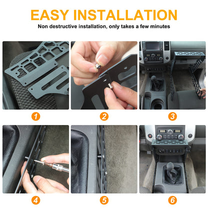 Center Console Multi-Function Expansion Platform For Nissan Frontier 2009-2017 15