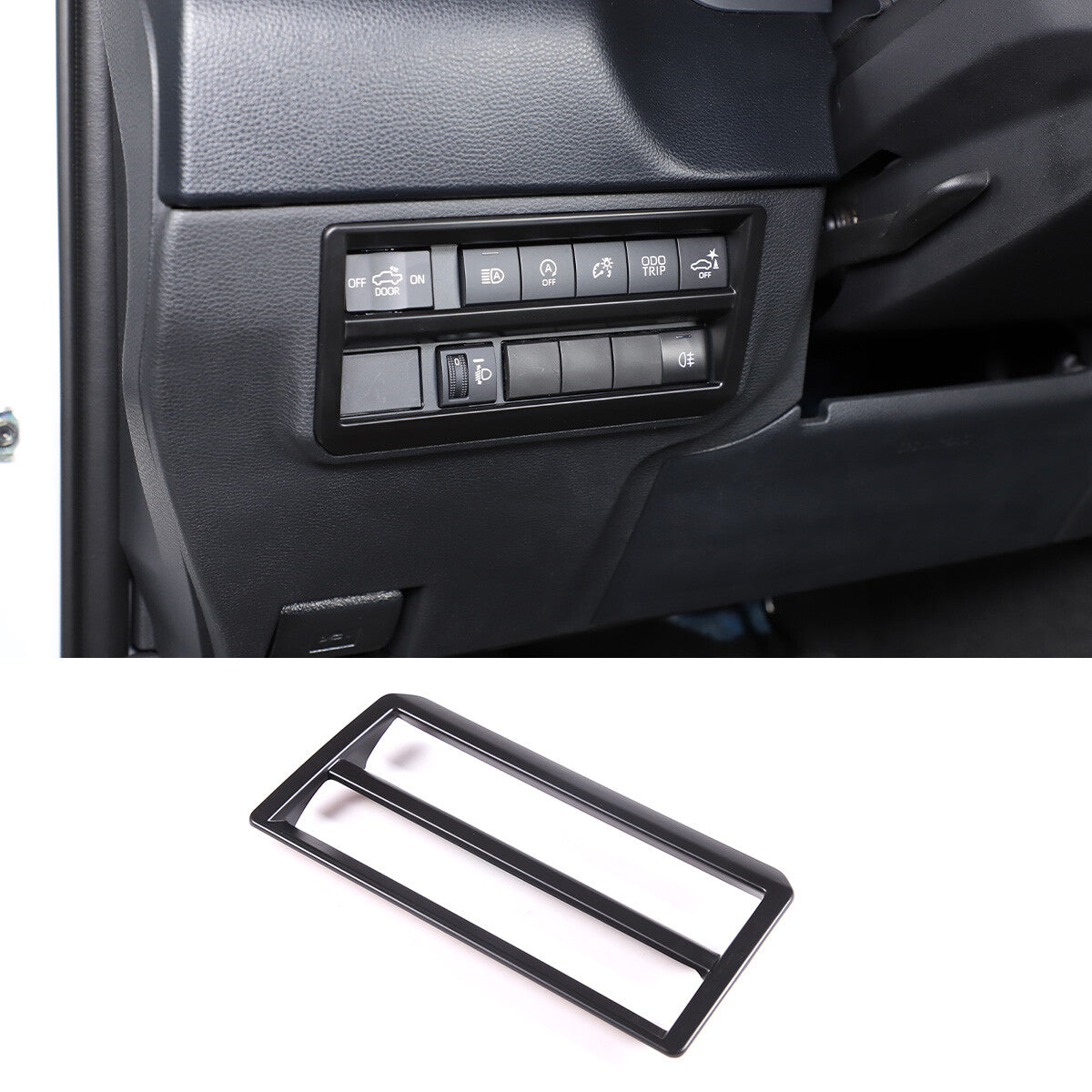 Matte Black ABS Interior Decoration Cover Trim Kit For Toyota Tundra 2022-26 US - Variants 26-29 18