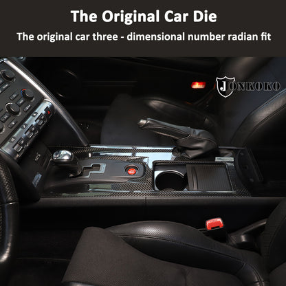 Real Carbon Fiber Inner Console Gear Shift Overlay Trim For Nissan GTR R35 08-16 9