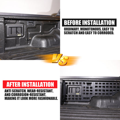 Tailgate Body Armor Side Bed Molle Panel Storage Rack for Ford Ranger 2024-2025 14