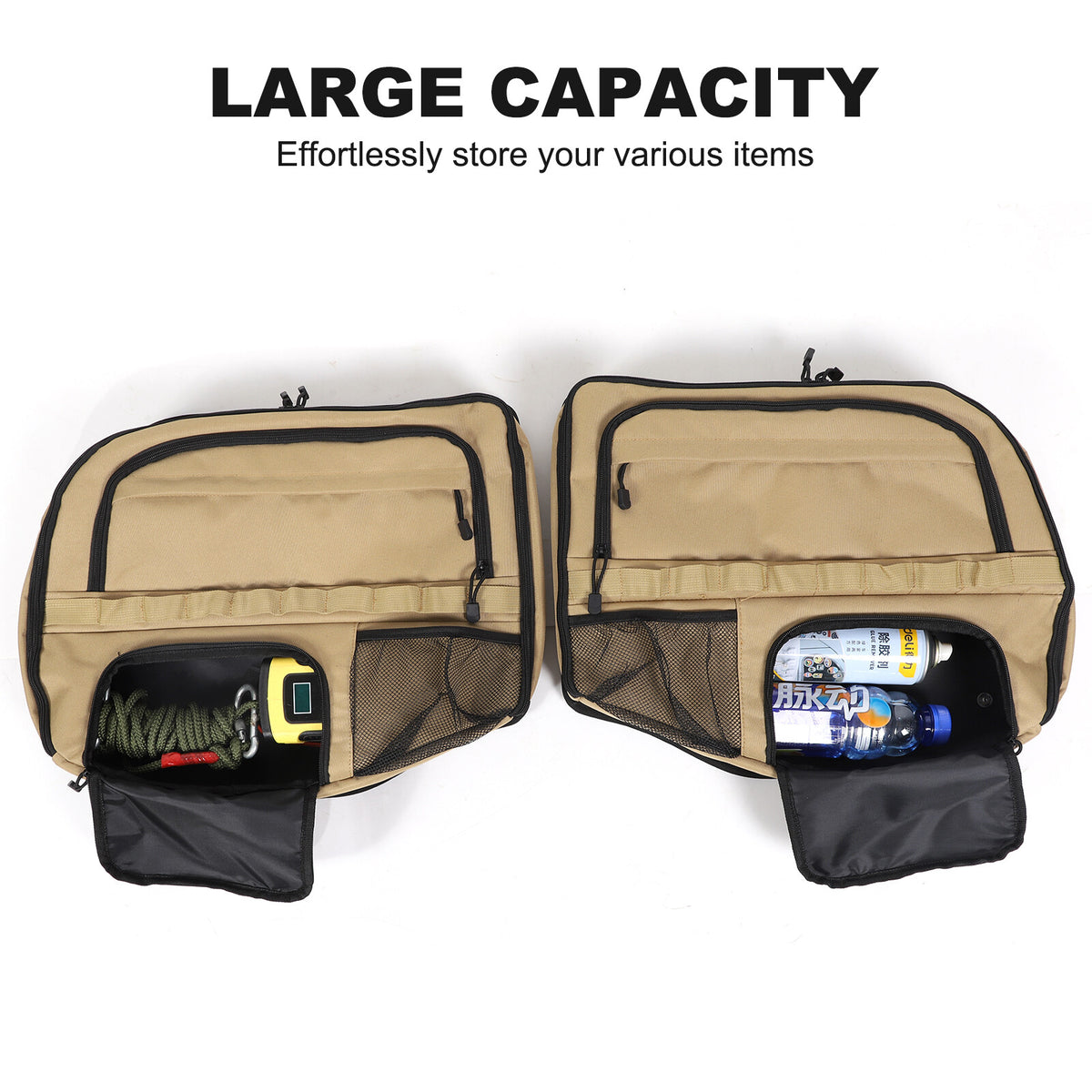 Tailgate Rear Door Cargo Trunk Storage Bag Organizer For LR Defender 2020-24 9