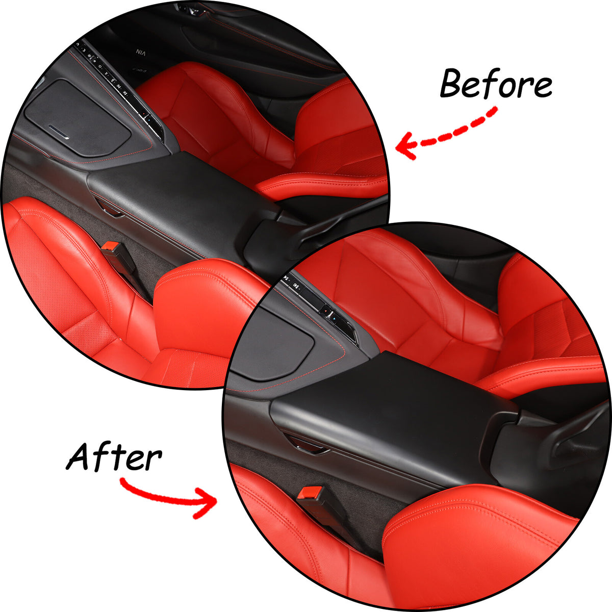 Matte Black ABS Full Interior Set Cover Trim Kit For Corvette C8 2020-25 - Styles 16-20 81