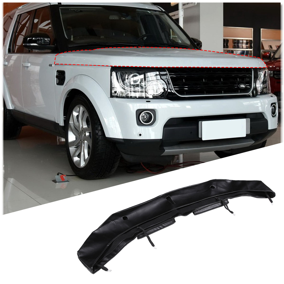 Car Bonnet Hood Bra Protector Mask Cover For Land Rover Discovery 3&4 04-16 US 2