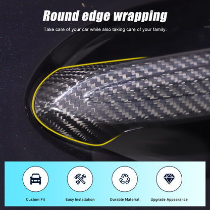 Real Carbon Fiber Exterior Outer Door Handle Trim For BMW 3 Series G20 20-22 12