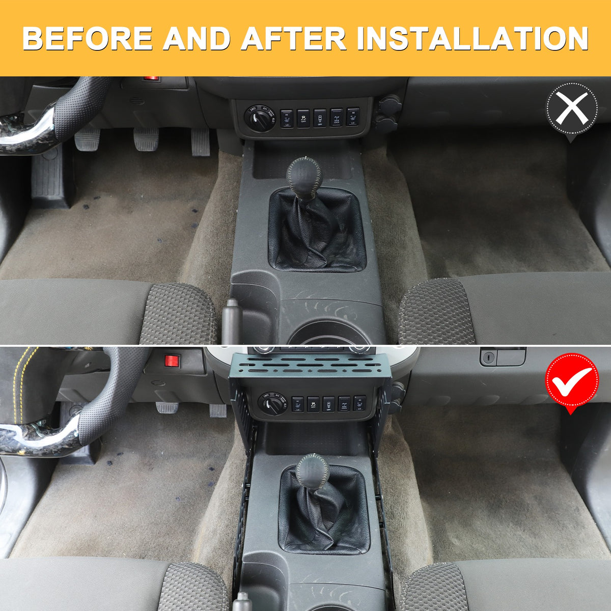 Center Console Multi-Function Expansion Platform For Nissan Frontier 2009-2017 21