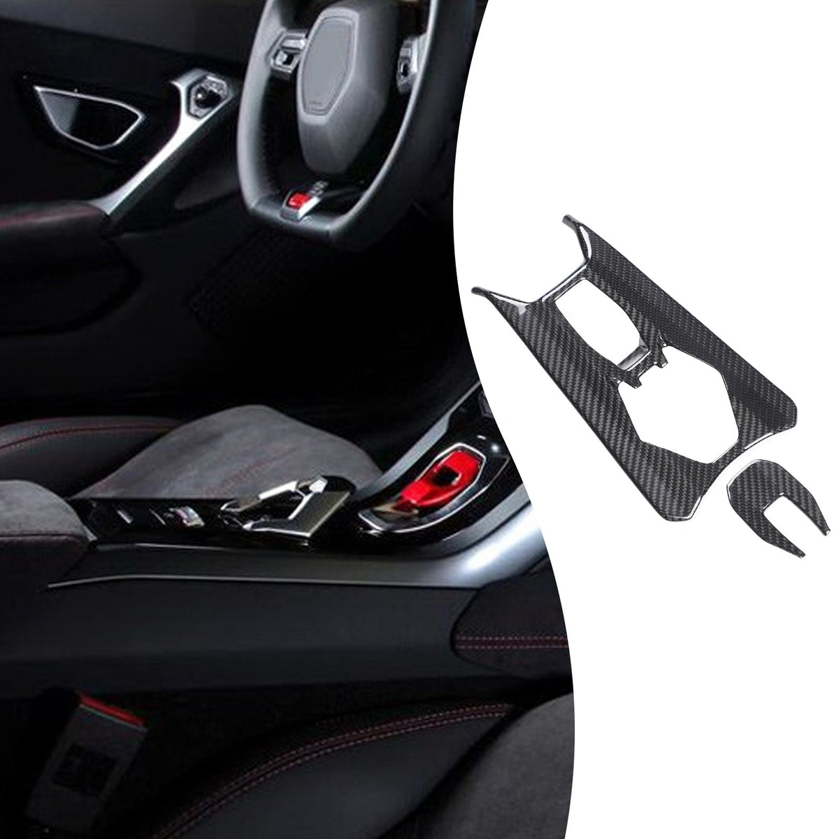 Real Carbon Fiber Center Console Trim For Lamborghini Huracan 580/610 2014-21 14