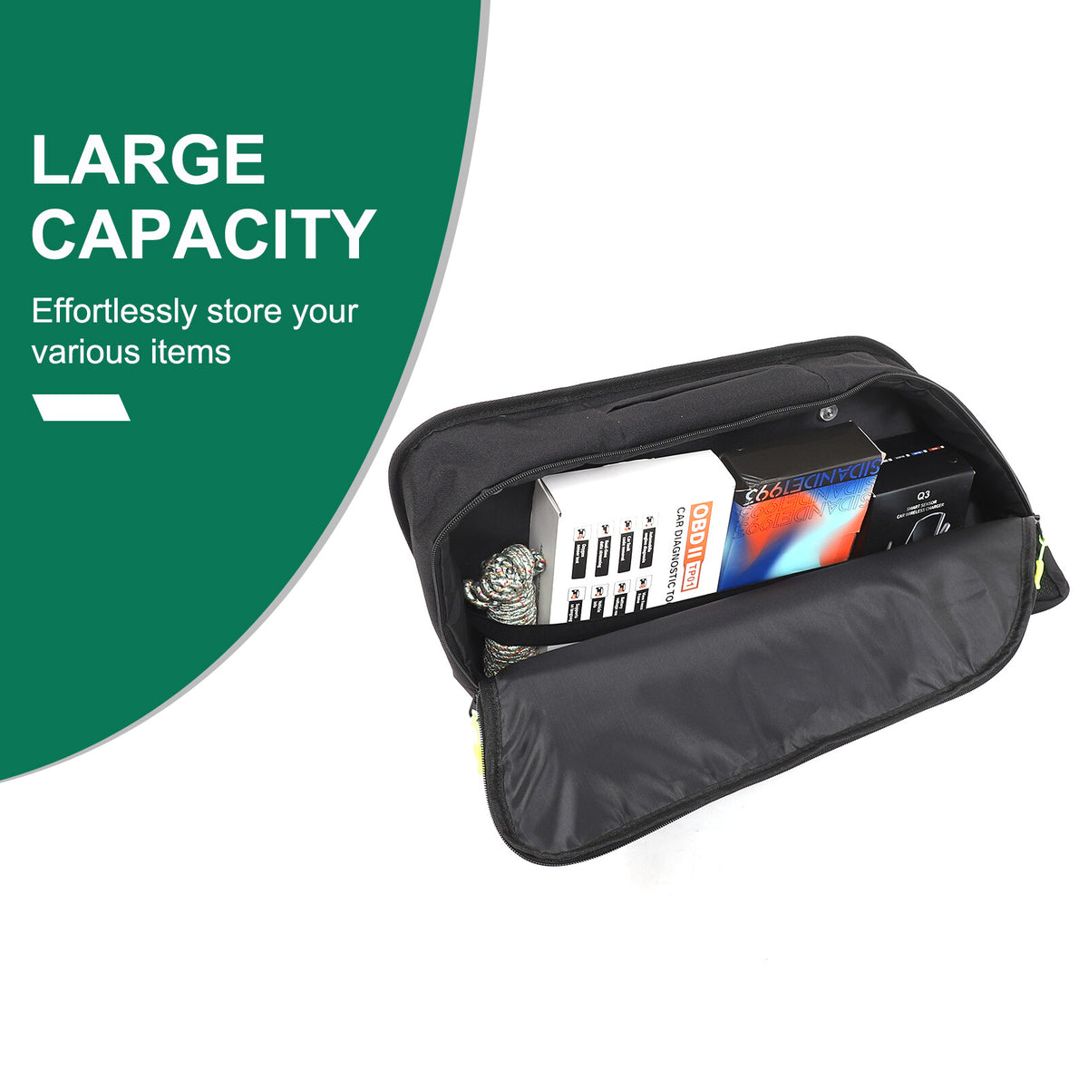 Rear Trunk Right Side Storage Bag Organizer For LR Range Rover Vogue L405 18-22 4