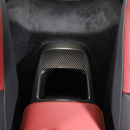 ABS Carbon Rear storage compartment box cover trim For Toyota GR Supra 19-24 US 8