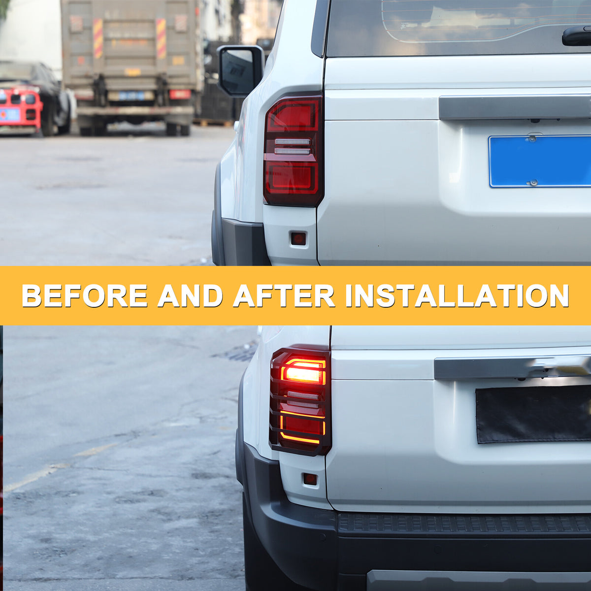 Steel Alloy Rear Tail Light Lamp Cover Trim For Toyota Land Cruiser LC250 24+ 9
