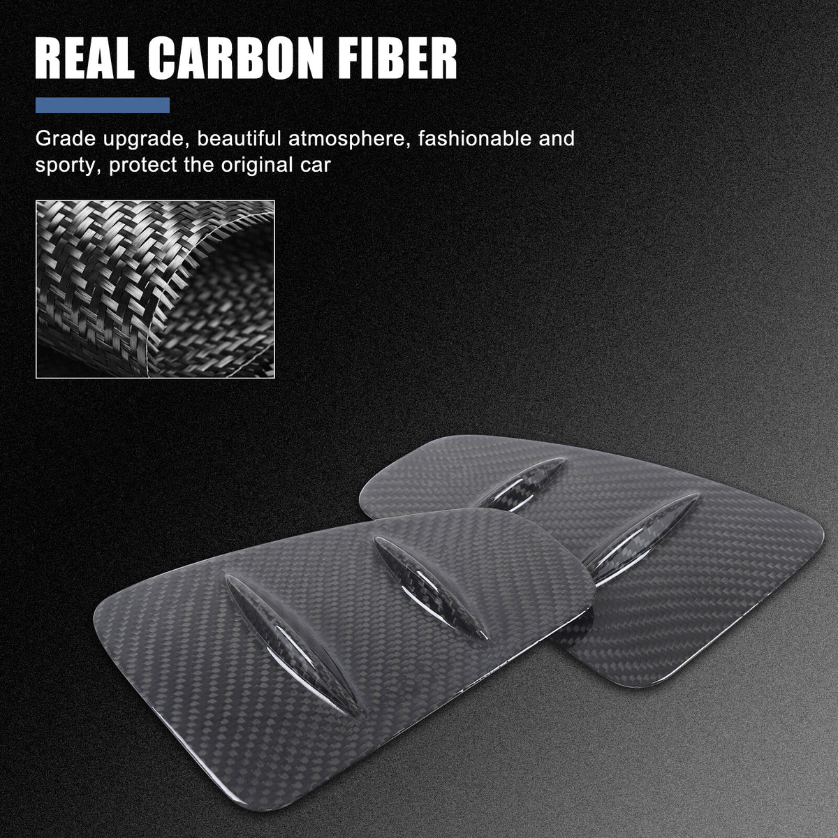 Real Carbon Fiber Rear Taillight Panel Trim For Fiat 500 Abarth 595 695 2016+ 10