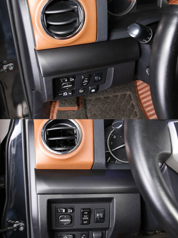 Matte Black Dashboard Center Console Panel Trim For Toyota Tun-dra 2014-21 10