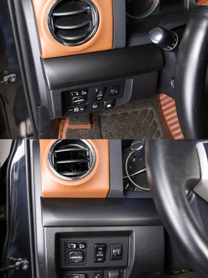 Matte Black Dashboard Center Console Panel Trim For Toyota Tun-dra 2014-21 10