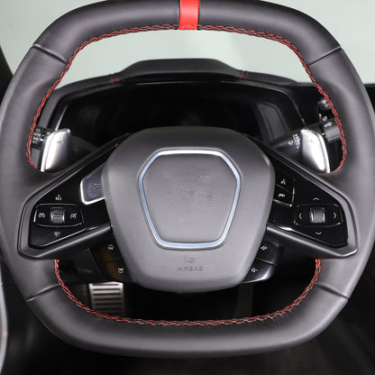 Matte Black ABS Full Interior Set Cover Trim Kit For Corvette C8 2020-25 - Styles 1-5 34