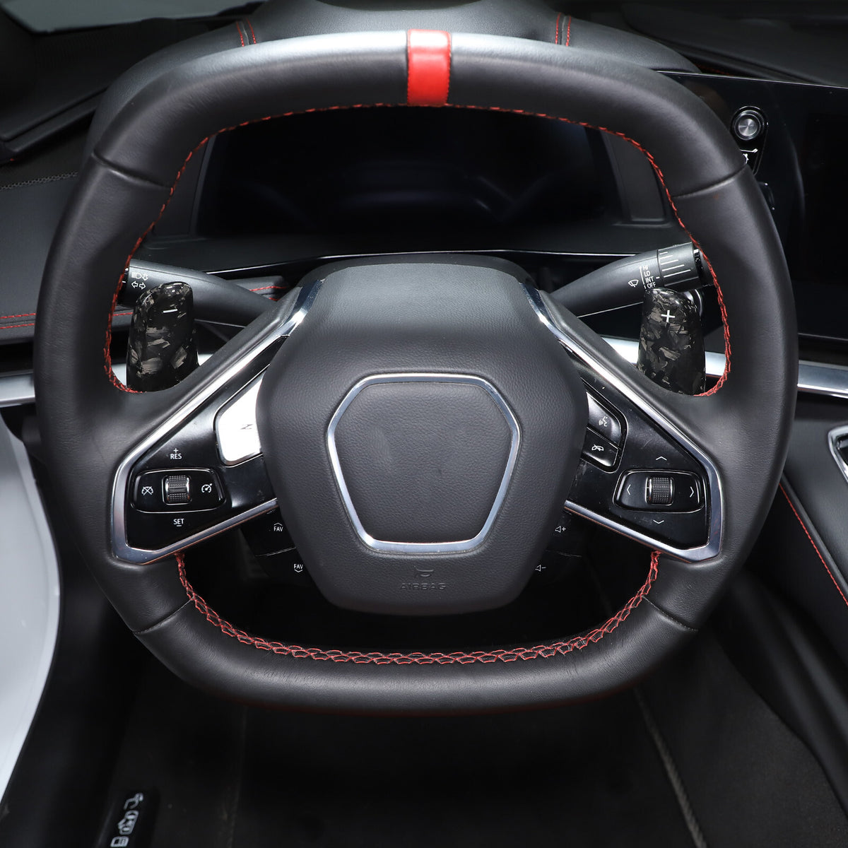 Forged Real Carbon Fiber Full Interior Set Cover Trim Kit For Corvette C8 20-25 - Variants 41-41 7