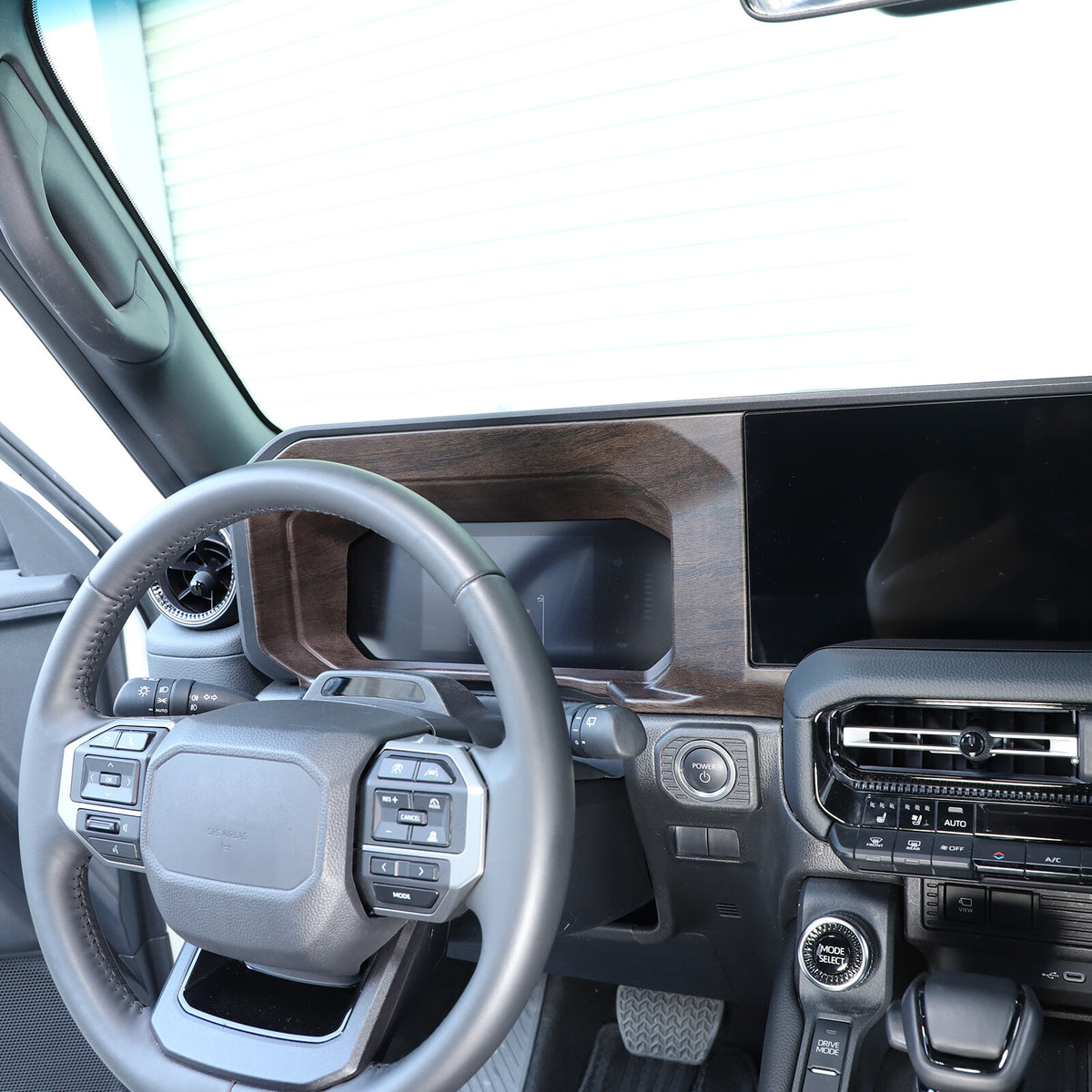 Wood Grain Dashboard Instrument Trim For Toyota Land Cruiser Prado LC250 24+ 8