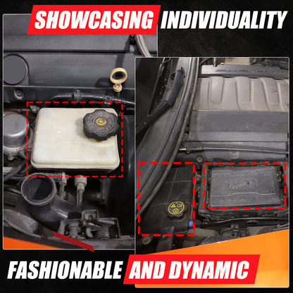 Black Aluminum Alloy Antifreeze Fuse Box Cover Trim For Corvette C7 2014-2019 5