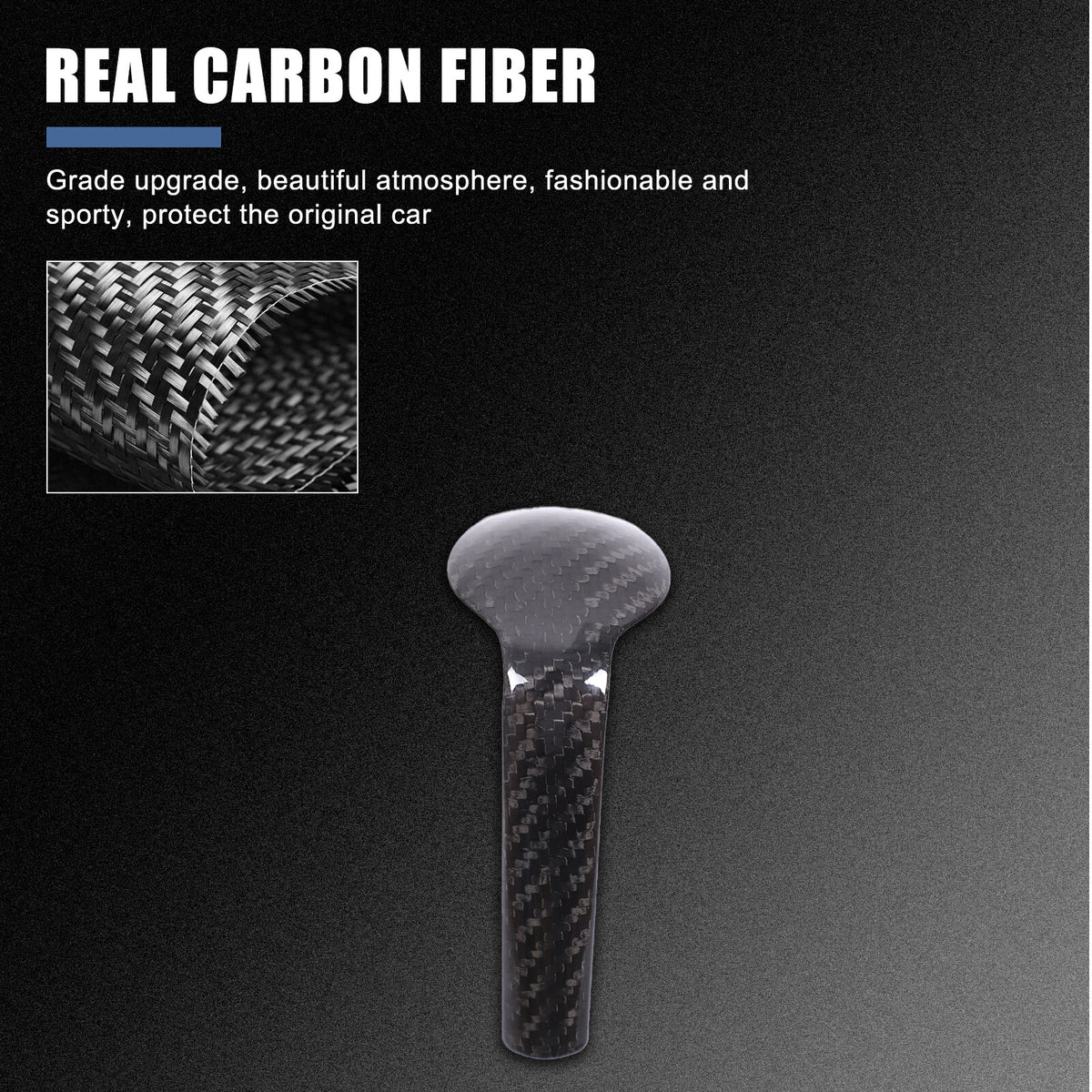 Real Carbon Fiber Center Gear Head Trim For LR Range Rover Sport/Vogue 05-13 9
