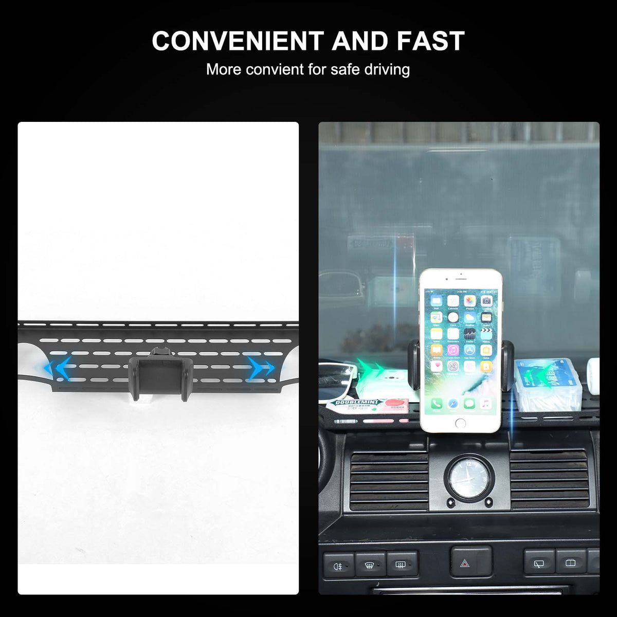 Off-Road Dashboard Phone Holder Bracket For Land Rover Defender L316 2004-2018 7