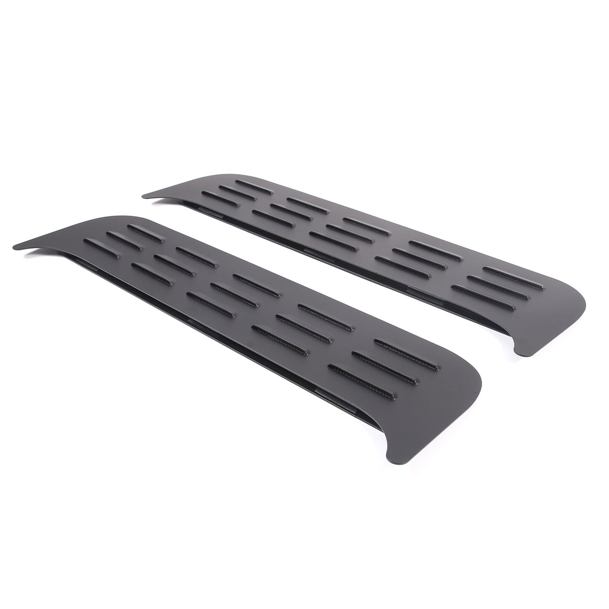 Black Aluminium Alloy Rear Door Window Air Vents Screens For Benz G-class 19-23 4