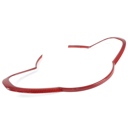 Red Real Carbon Fiber Steering Wheel Trim For Fiat 500 Abarth 595 695 2016+ 14