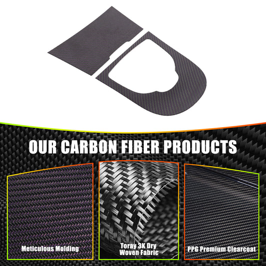 Real Carbon Fiber Gear Shift Panel Cover Trim For Benz W463 G550 G63 2019-2020 1