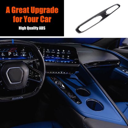 Carbon Fiber ABS Center Console Shift Panel Trim Set For Corvette C8 2026+ 9