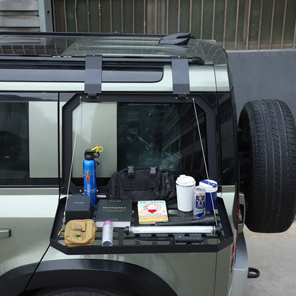 Side Molle Panel Trunk Shelf Storage Rack For LR Defender 90 110 L663 20-23 US 3