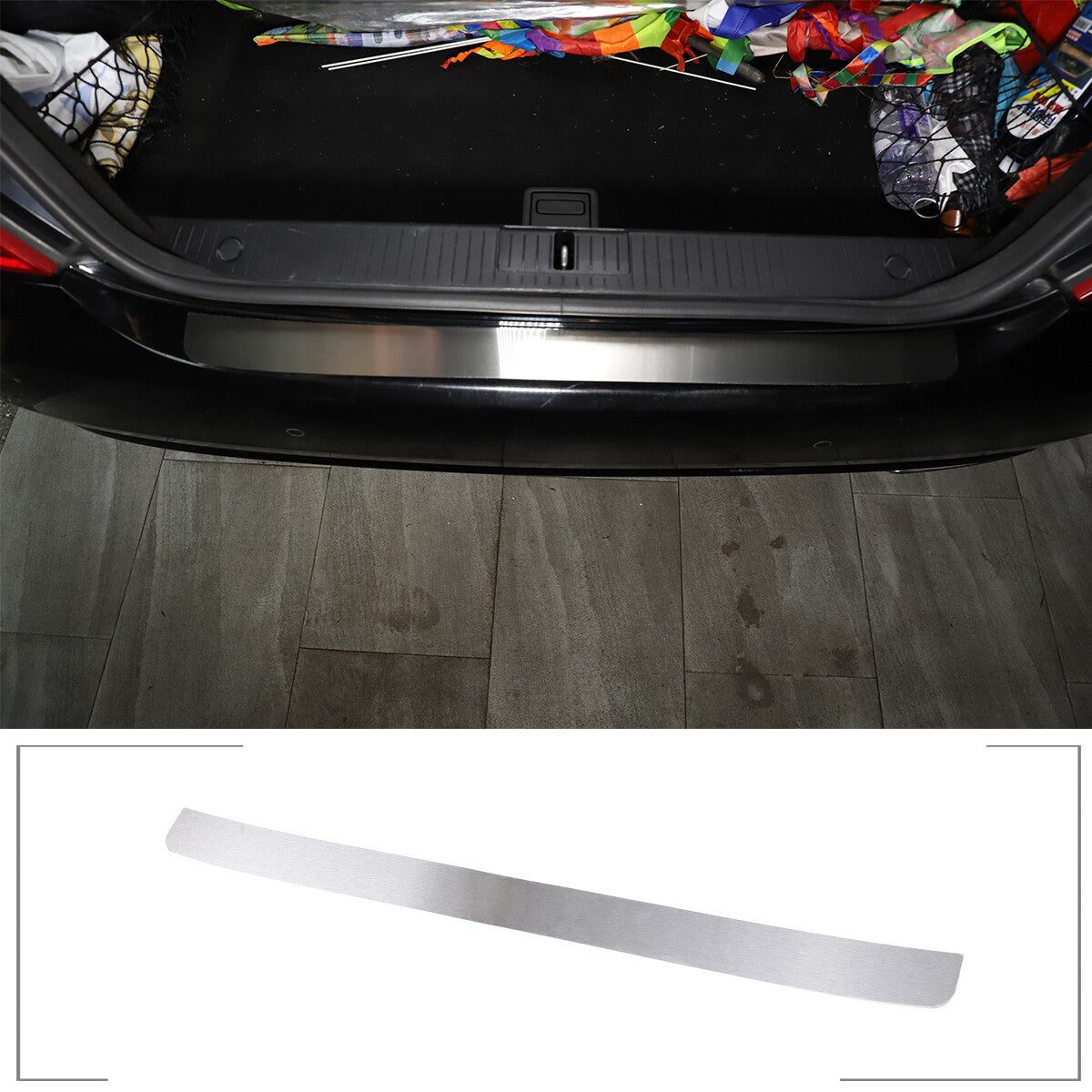 Rear Bumper Guard Trunk Sill Protector Steel For Benz S Class W221 2008-12 1