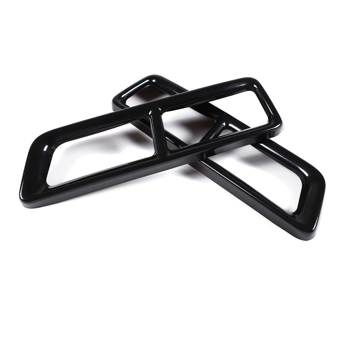 Glossy Black Rear Muffler Tail Pipe Cover Trim For Cadillac Escalade 2021-2024 20
