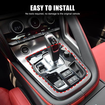 Matte Real Carbon Fiber Gear Shift Indicator Trim For Jaguar F-TYPE X152 2013+ 19