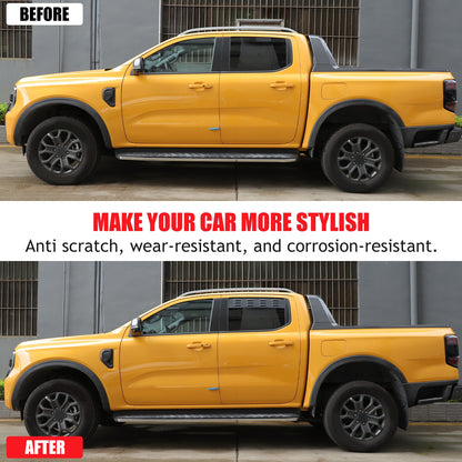 Aluminum Rear Door Window Louver Air Vent Panel Trim For Ford Ranger T9 2023+ 24