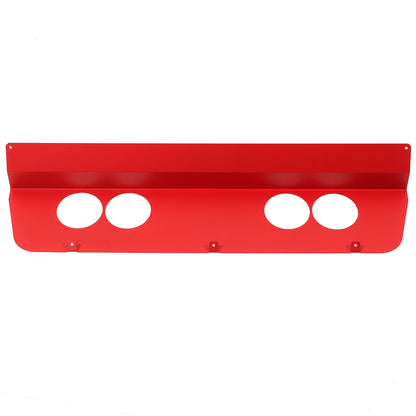 Red Stainless Steel Exhaust Filler Panel trim For Corvette C6 2005-2013 3
