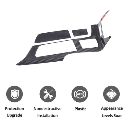 Real Carbon Fiber Center Console Cover trim set Kit For C7 Corvette ZR1 Z06 13