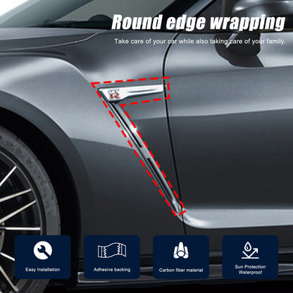 Real Dry Carbon Fiber Front Fender Air Vent Trim For Nissan GTR R35 2008-2016 8