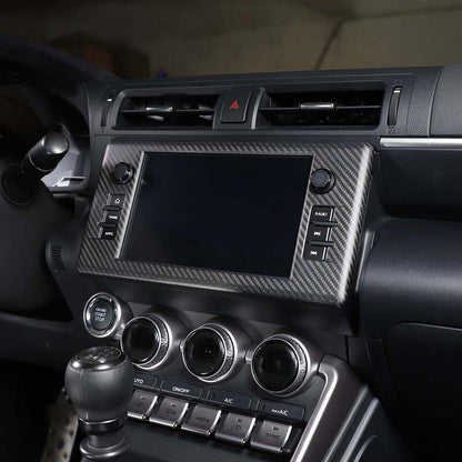 Matte Carbon GPS Navigation Panel Cover Trim For Toyota 86/Subaru BRZ 2022 US 2