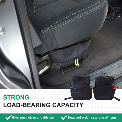Black Underseat Organizer Tool Pockets Storage Bag for Nissan Titan 2016-2023 2