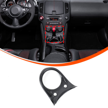 ABS Carbon Center Gear Shift Panel trim Cover For Nissan 370Z Z34 MT 09-20 US 12