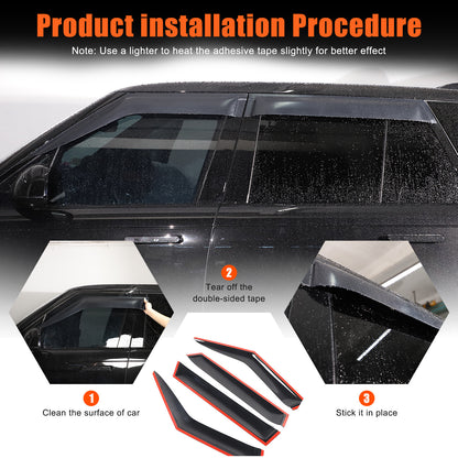 For Range Rover Vogue L460 2023+ Window Wind Visor Rain Guard Vent Deflector 24