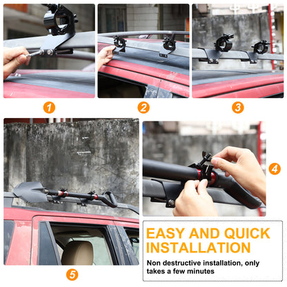 Lift Shovel Holder Offroad Roof Rack Bracket For LR Freelander 2 LR2 L359 07-15 9
