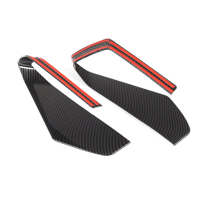 ABS Carbon Front Side Air Intake Vent Grille Cover Trim For Corvette C8 20+ 13