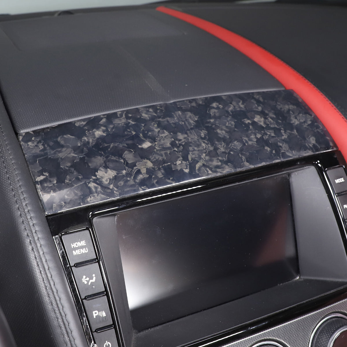 Forged Carbon Fiber Navigation Screen Top Panel For Jaguar F-TYPE 2013-2022 6