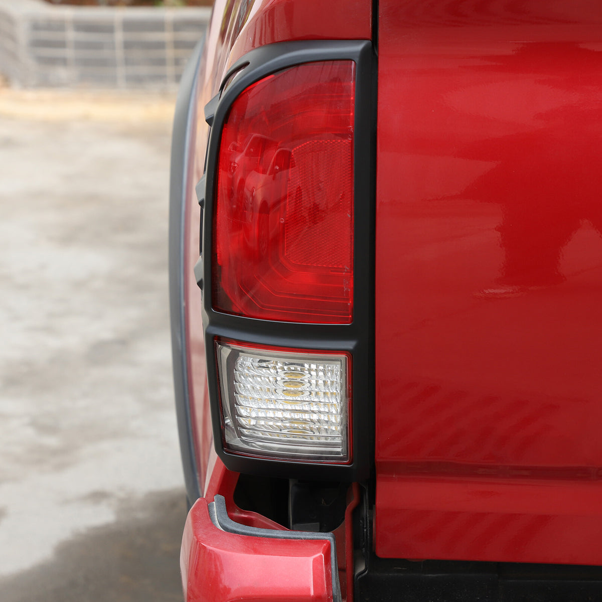 Matte Black Rear Taillight Trim Cover Bezel For Toyota Tacoma 2016-2023 4