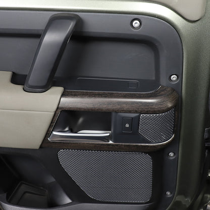 ABS Oak Grain Inner Door Handle Frame Cover For Land Rover Defender 110 2020-21 11