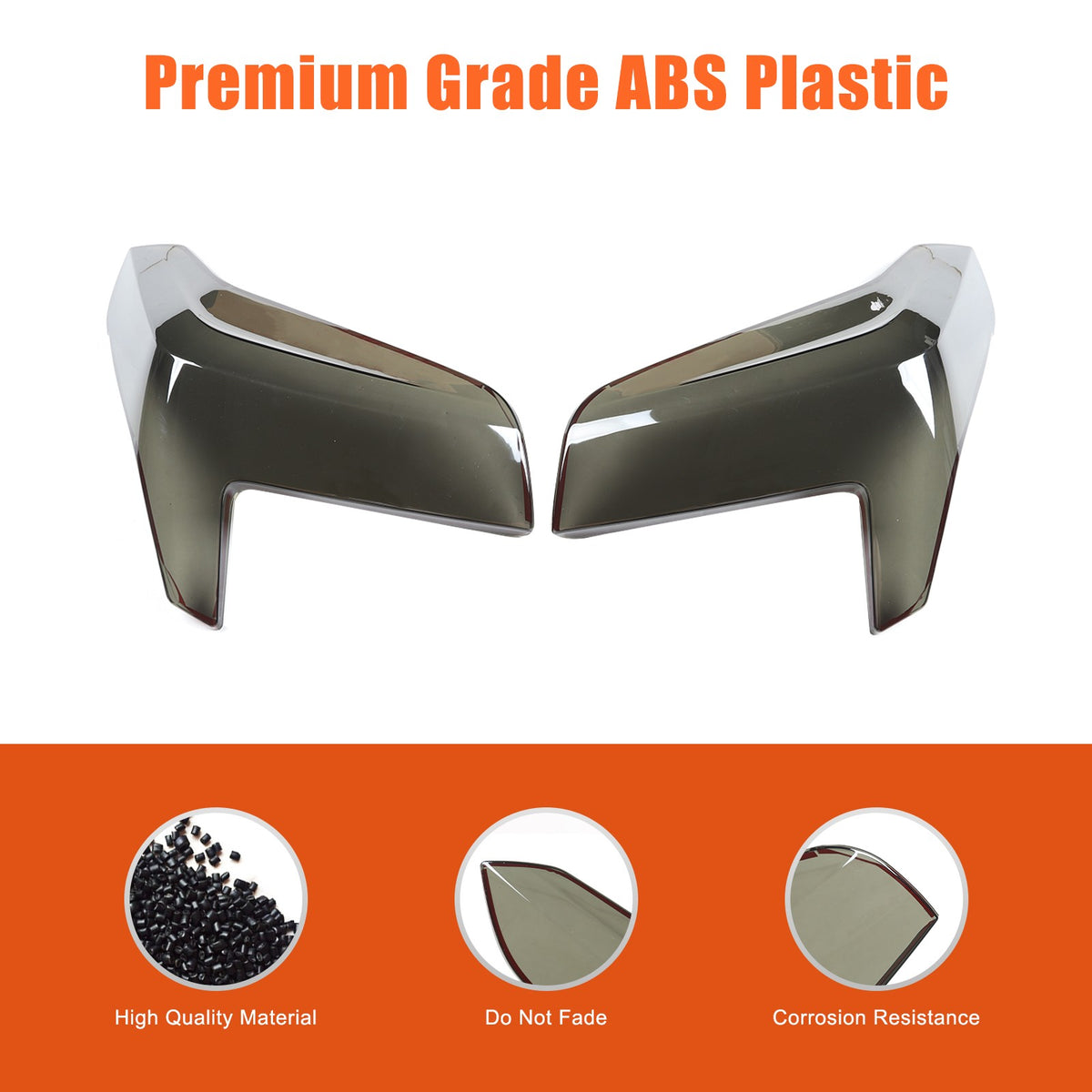 Smoke Black ABS Tail Light Lens Cover Overlay For Cadillac CT5 2020-2026 11