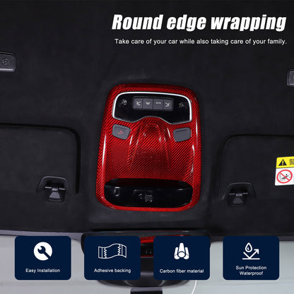 Red Real Carbon Fiber Interior Exterior Conosle Trim Cover For Lotus EMIRA 21-25 119