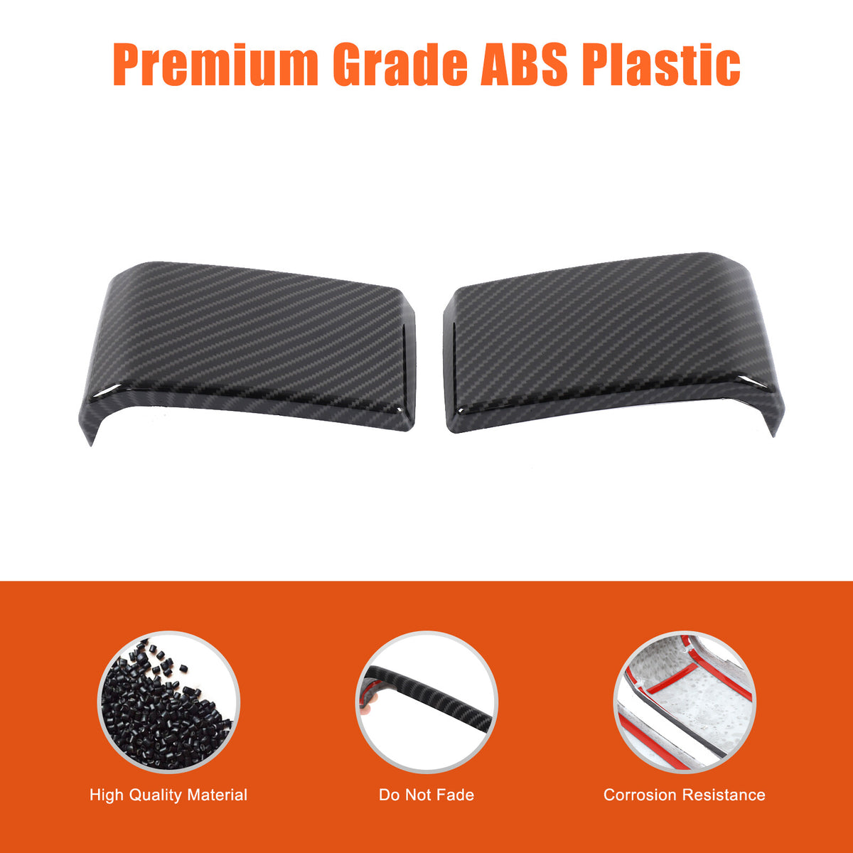 Carbon Fiber ABS Exterior Front Bumper Door Trim For Benz G-Class W465 2025+ 18