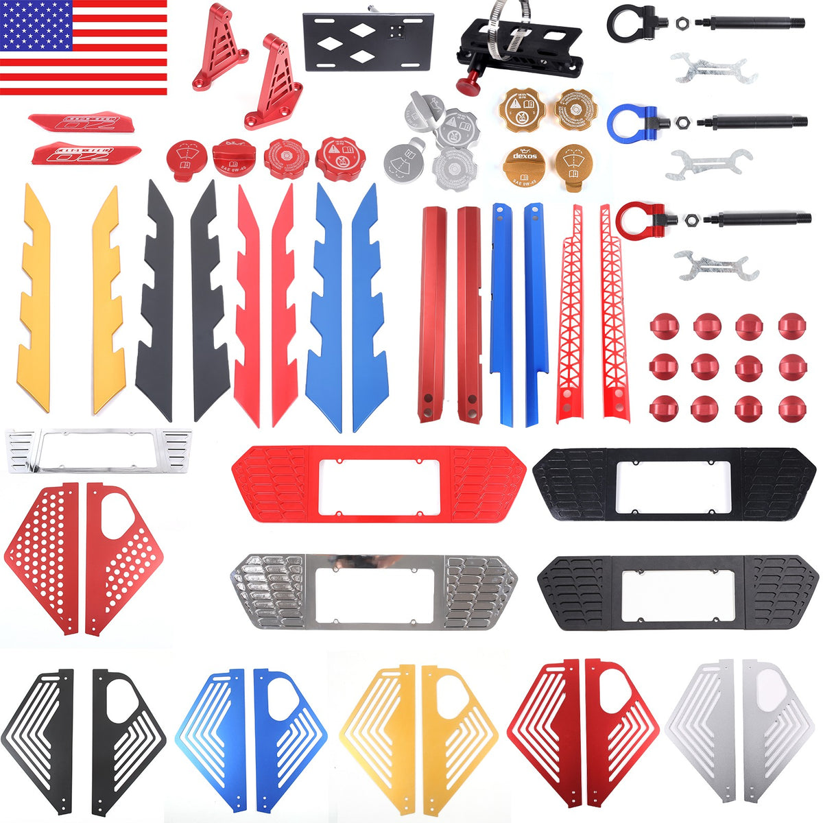 Aluminum Alloy Exterior Hood Engine License Plate Trim For Corvette C8 2020+ US - Variants 21-25 1