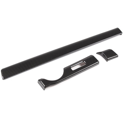 Carbon fiber Look Dashboard Center Console Trim Cover for Nissan Titan 2016-23 10