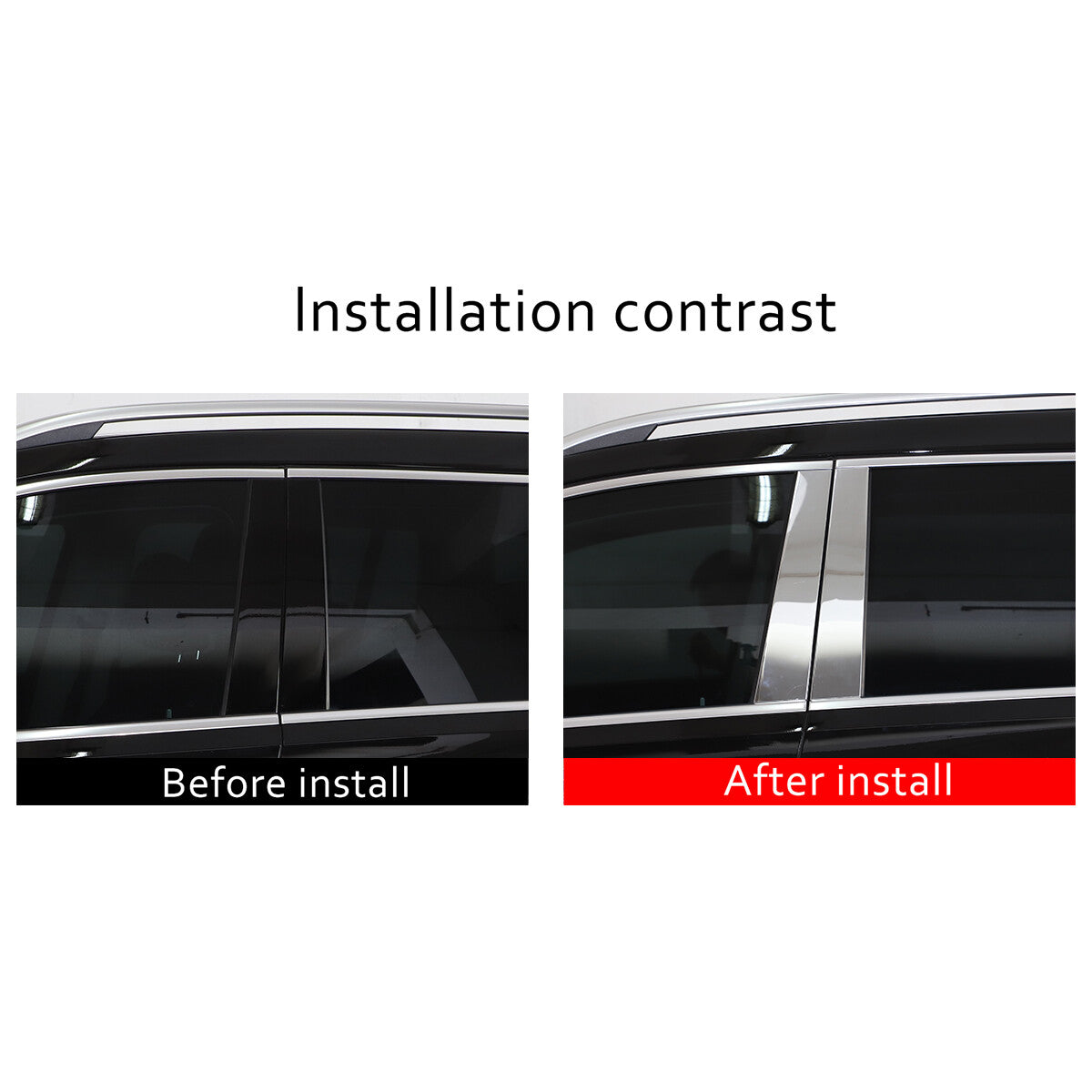 Aluminum Window Pillar Posts Cover For Mercedes Benz GLE GLS X167 2021-24 US 11