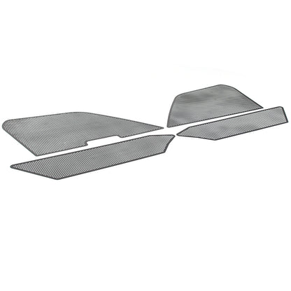 Front Grill Guard Side Vent Intake Mesh Grille Insert For Corvette C8 2020-26 11